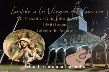 CANTATA A LA VIRGEN DEL CARMEN EN ACHAO - Wapi Chilwe
